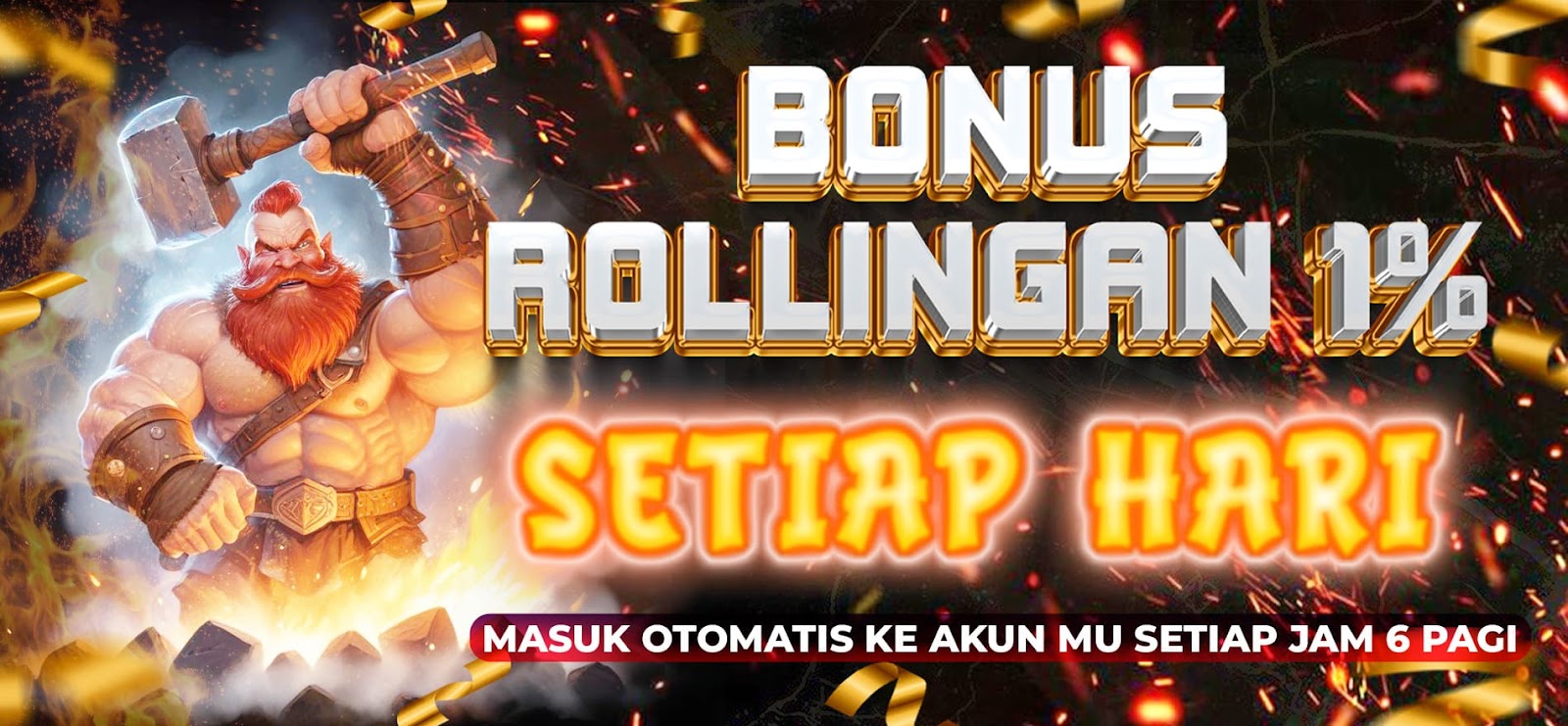 LMB88 BONUS ROLLINGAN SETIAP HARI SLOT DAN CASINO SEBESAR 1%