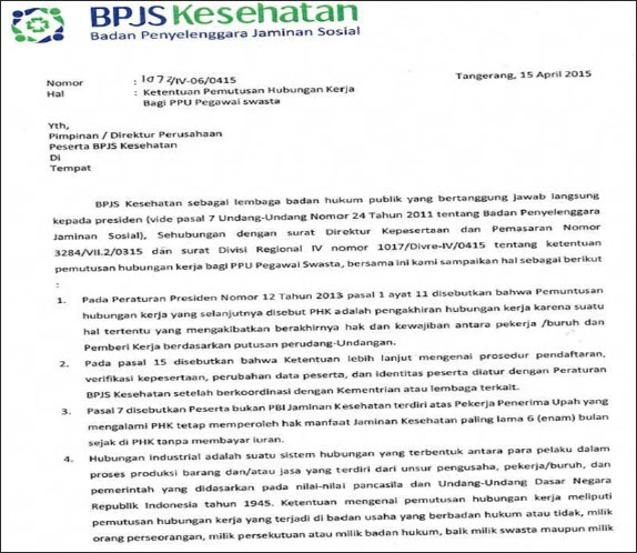 Status BPJS Kesehatan untuk Karyawan Keluar (Resign atau PHK)