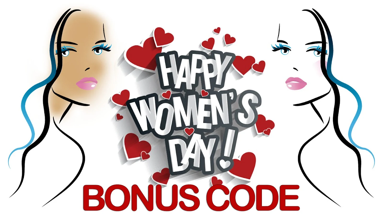 Image of international Womens day bonus code banner