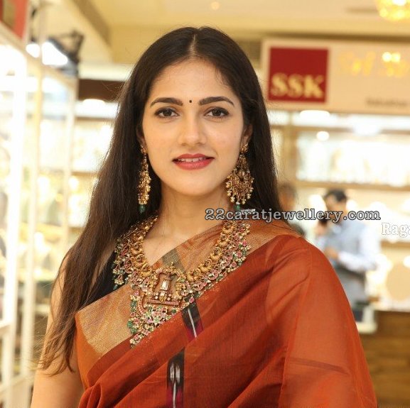 Simran Chowdary Balaji Peacock Necklace