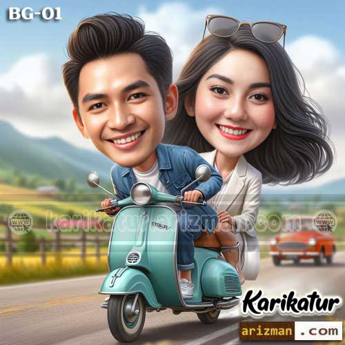 Karikatur 4D Boncengan 1