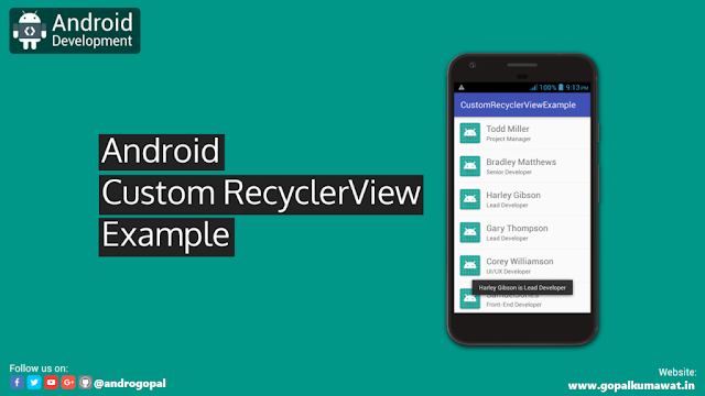 How to Work with Recycler View in android