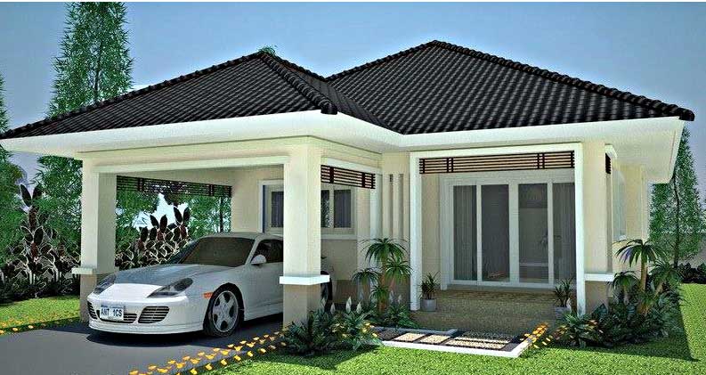 13 Gambar Denah Desain Rumah  Minimalis  Type  45 3 Kamar Tidur 