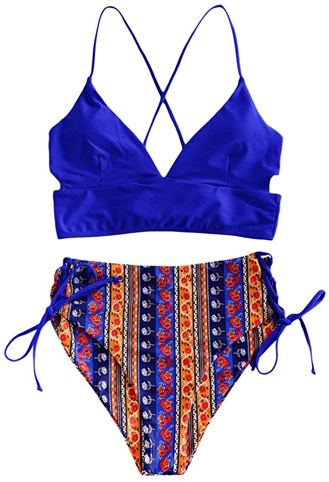  leaf print tankini set