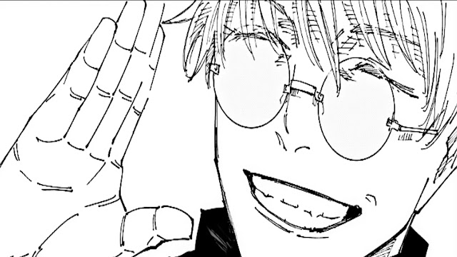 chapter begins with a surreal encounter between Satoru Gojo and Suguru Geto