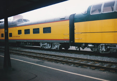 Union Pacific Dome Dining Car #8008 "City of Portland" at Union Station in Portland, Oregon