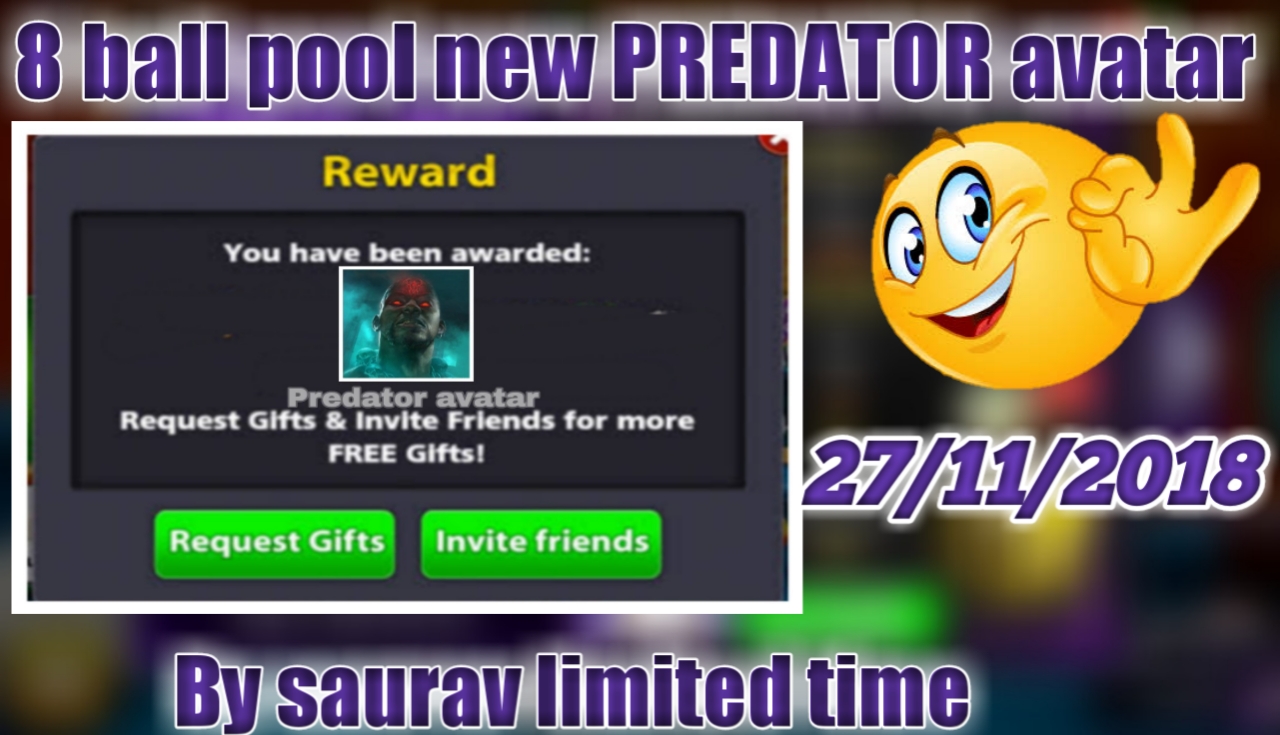 8 ball pool new 4.3.0 Beta- NEW WORKING PREDATOR AVATAR LINK ... - 