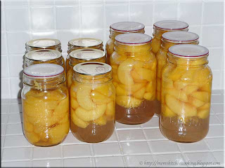 canned red haven peaches