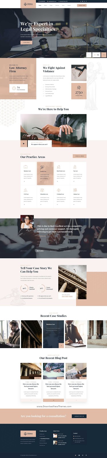 Lawyer Attorney PSD Template 