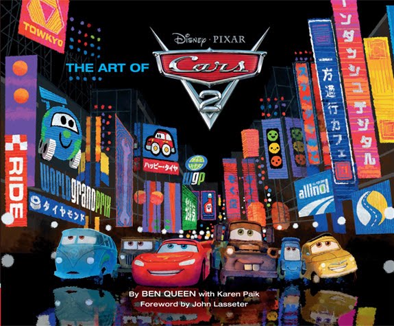 My advance copy of The Art of Cars 2 arrived from Chronicle Books with 