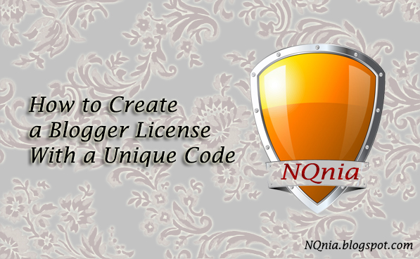 How to Create a Blogger License With a Unique Code