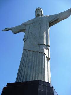 The statue of Christ with outstretched arms