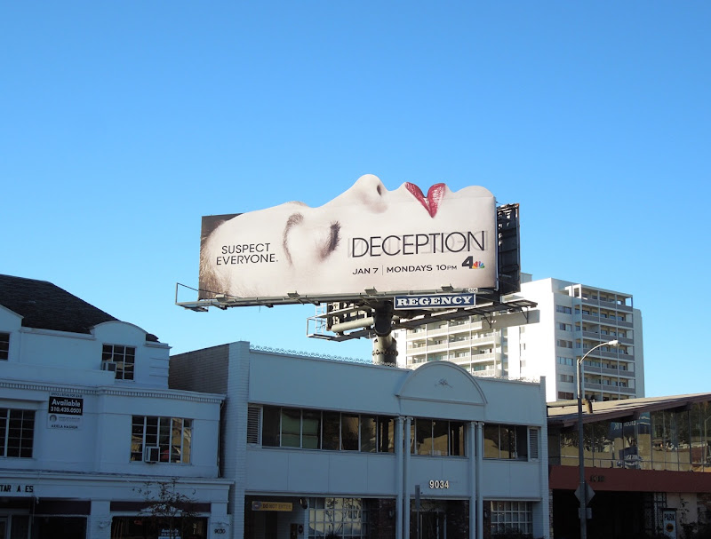 Deception season 1 face billboard