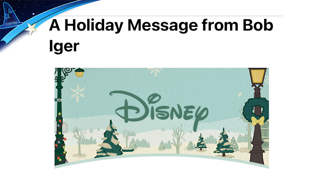 Disney, 華特迪士尼公司 行政總裁 羅伯特•艾格 Robert Allen “Bob” Iger 於2022年向D23粉絲會員送上節日祝福