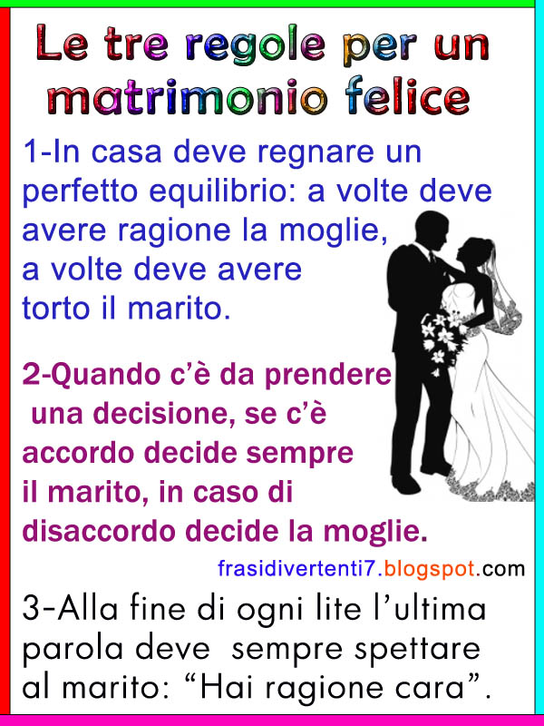 3regoleper un matrimoniofelice