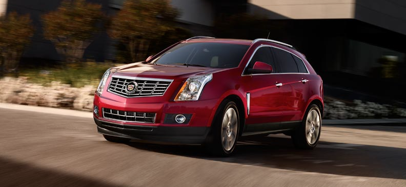 2014 Cadillac SRX red