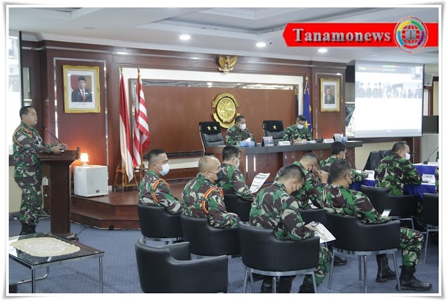 Pangkoarmada I Terima Paparan Evaluasi Latihan Matra TA 2021