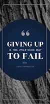 NEVER GIVE UP