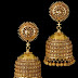 Golden jhumka designs