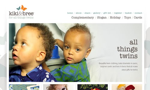 Kiki and Bree kid website design