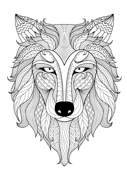 Incredible Adult Coloring Page Of Wolf