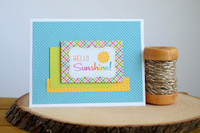 Summer Card by Jess Gerstner using Doodlebug Fun in the Sun 6x6 Paper Pad