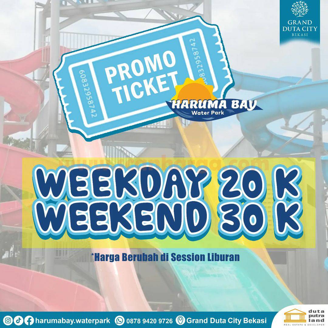 Promo Haruma Bay Waterpark Grand Duta City Bekasi
