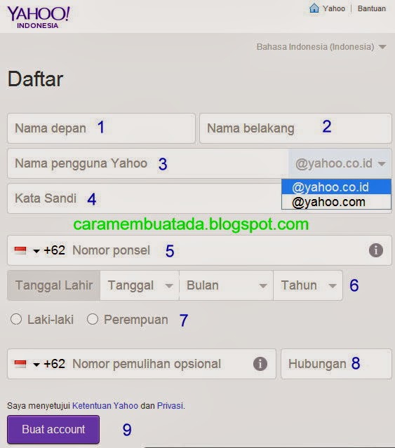 Cara Daftar Email Baru Yahoo - Panduan Membuat Email Yahoo 