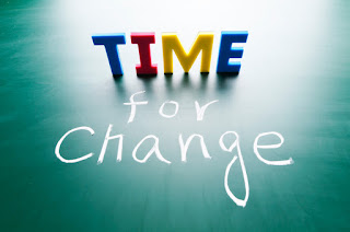 The words, Time for Change, on a plain background highlight the need for change but with the help of a change management consulting guru