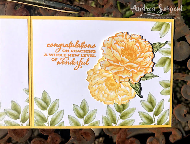 Daffodil Delight Prized Peony, Forever Fern Stampin Up cards, Andrea Sargent, Independent Stampin' Up! Demonstrator, South Australia