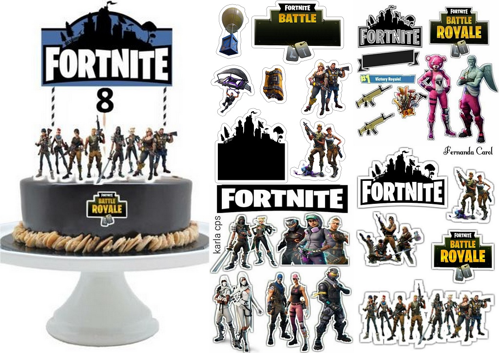 Fortnite Free Printable Cake Toppers Oh My Fiesta For Geeks - zombie fighting roblox ads 728x90