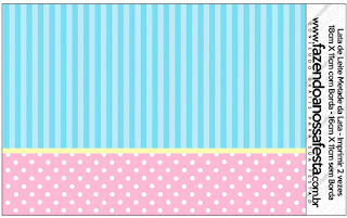 Pink, Yellow and Light Blue, Free Printable Candy Bar Labels.