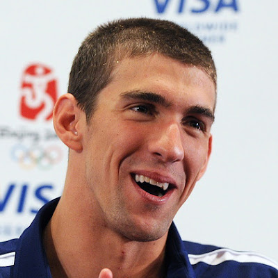 michael-phelps with cool short buzz haircut
