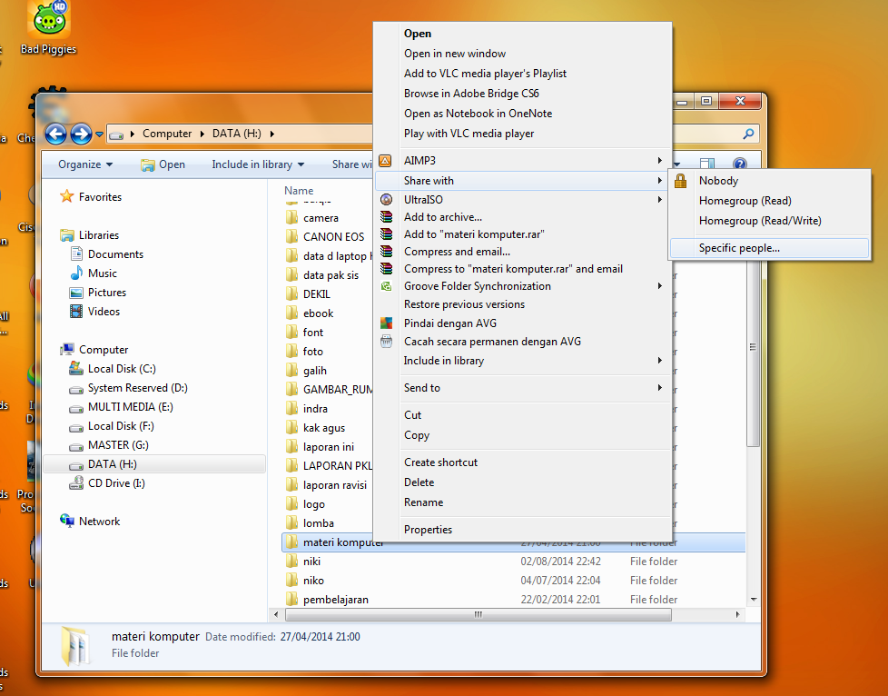 [Panduan Pemula] Cara Sharing File/Folder dan Drive di Windows (7, 8, dan 8.1)