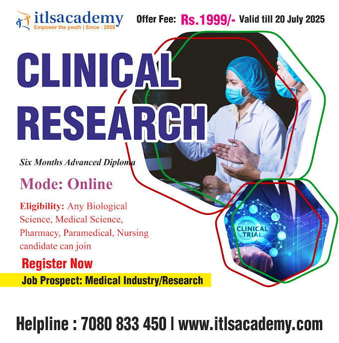 CLINICAL RESEARCH | Online Six Months Advanced Diploma | Apply
