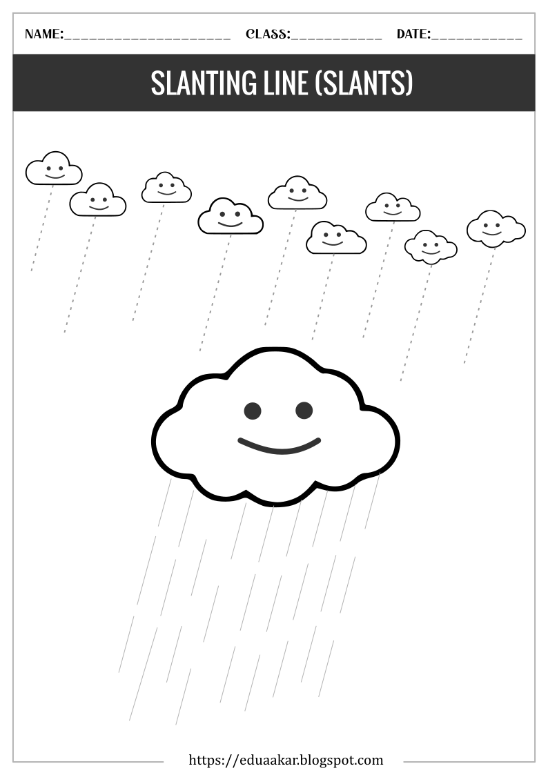 Slant line worksheet