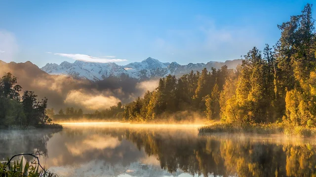  Fog on the Lake Nature wallpaper.