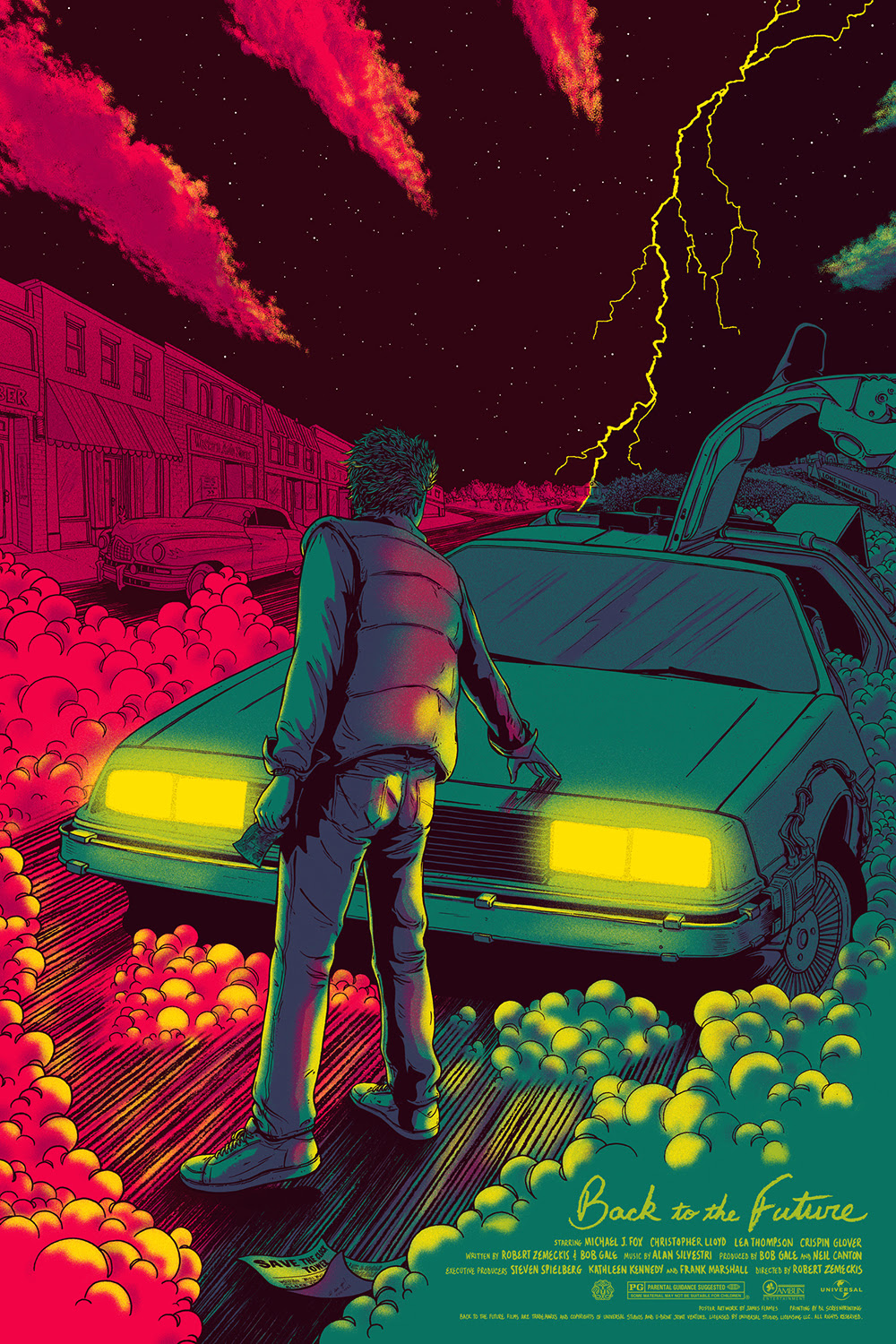 INSIDE THE ROCK POSTER FRAME BLOG: James Flames & Matt Taylor Back To the Future Posters Release ...