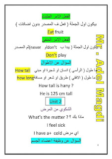 قواعد جرامر الصف الثالث الابتدائي الترم الأول المنهج الجديد connect 3 Grammar 