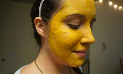 Turmeric and besan face pack