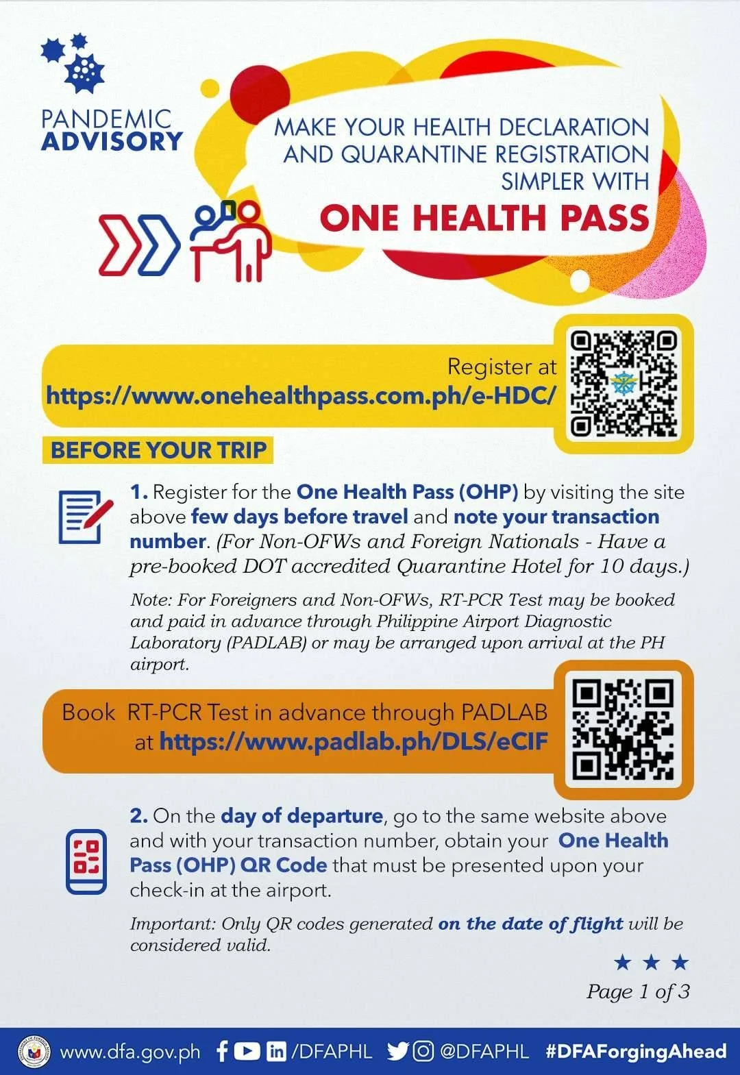 One Health Pass Guide Before your Trip