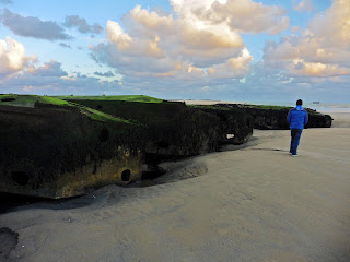 Gold Beach in Arromanches-les-Bains in Normandy, France