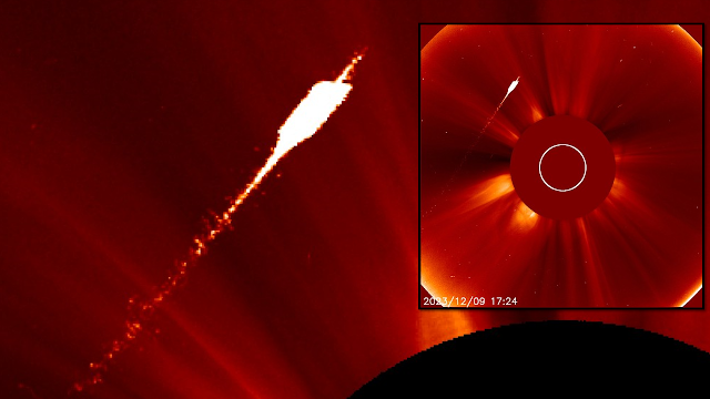 Rectangular UFO Captured by NASA’s SOHO Lasco C2 Camera