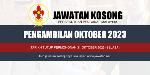 Jawatan Kosong Persekutuan Pengakap Malaysia 2023