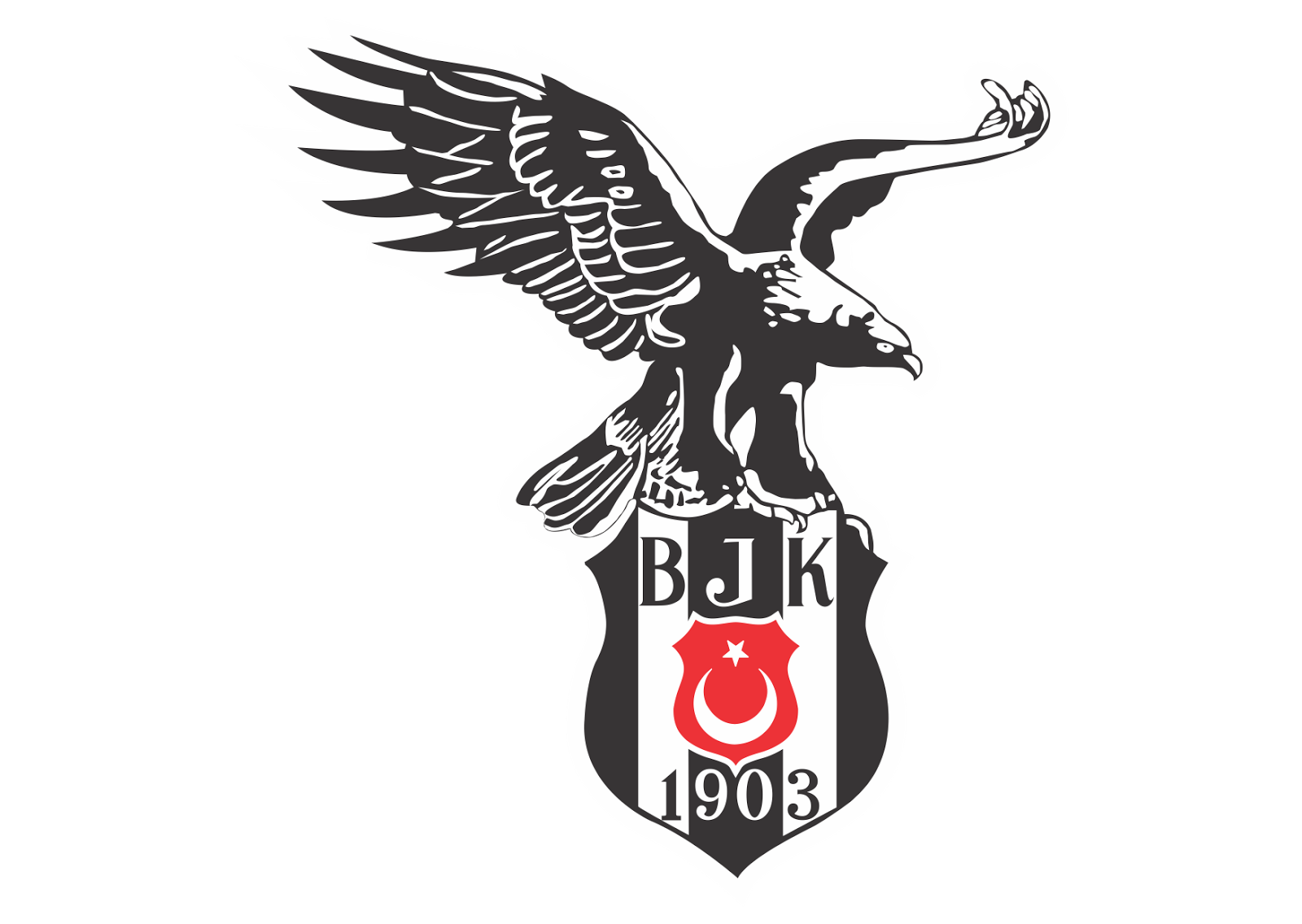 Besiktas JK Logo Vector (Design part-2)~ Format Cdr, Ai ...