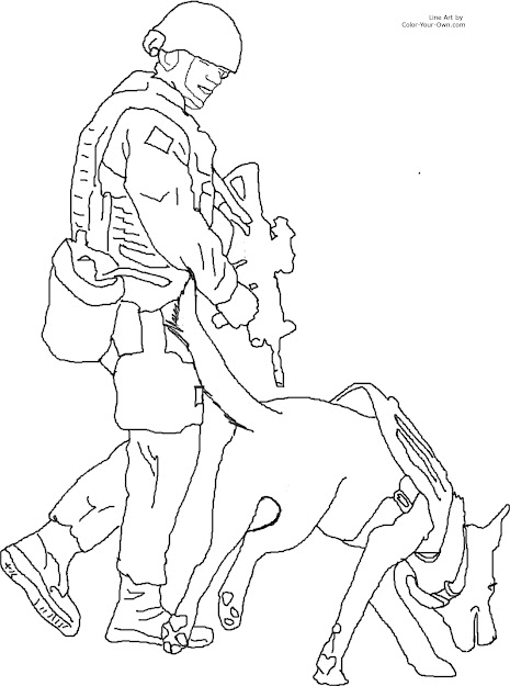 Service Dog Coloring Page  Printable Size Click Here Return To The Coloring  Pages Index