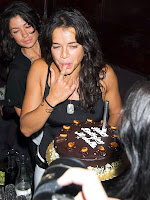 Michelle Rodriguez Loves Eating Pie