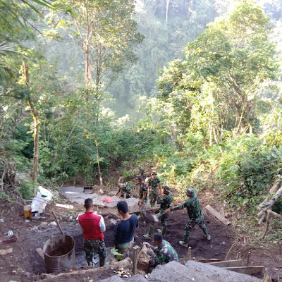 Hari ke-16 Pekerjaan Fisik TMMD Ke-105 Capai 55 Persen