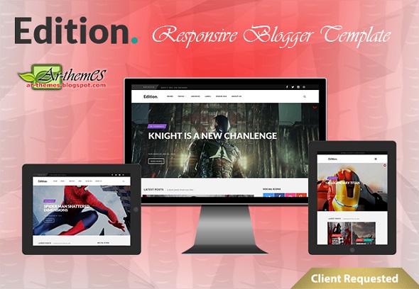 Edition Responsive Blogger Template Preview