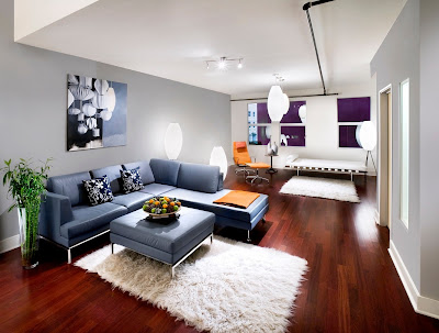 Modern Living Room in the loft for 2013 design ideas